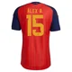 Men's Álex Baena Red Authentic ＃15 Spain National Team FIFA X World Cup 2026 Home On Field Soccer Jersey