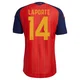 Men's Aymeric Laporte Red Authentic ＃14 Spain National Team FIFA X World Cup 2026 Home On Field Soccer Jersey