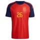 Men's Borja Iglesias Red Authentic ＃26 Spain National Team FIFA X World Cup 2026 Home On Field Soccer Jersey