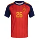Men's Borja Iglesias Red Replica ＃26 Spain National Team FIFA X World Cup 2026 Home Soccer Jersey