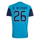 Men's Borja Iglesias Replica ＃26 Spain National Team Turquoise FIFA X World Cup 2026 Tiro Home Training Soccer Jersey