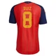 Men's Fabián Ruiz Red Authentic ＃8 Spain National Team FIFA X World Cup 2026 Home On Field Soccer Jersey