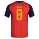 Men's Fabián Ruiz Red Replica ＃8 Spain National Team FIFA X World Cup 2026 Home Soccer Jersey