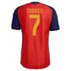 Men's Ferran Torres Red Authentic ＃7 Spain National Team FIFA X World Cup 2026 Home On Field Soccer Jersey