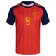 Men's Gavi Red Replica ＃9 Spain National Team FIFA X World Cup 2026 Home Soccer Jersey