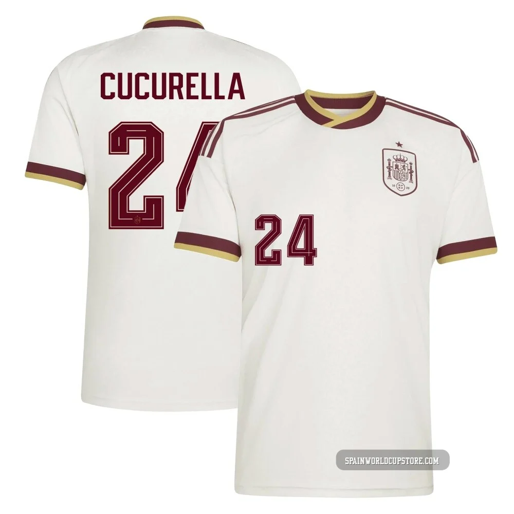  スペイン代表 長袖 ユニフォーム CUCURELLA 22 FIFA World Cup 2026 Spain National Team Marc Cucurella Jersey