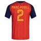 Men's Marc Pubill Red Replica ＃2 Spain National Team FIFA X World Cup 2026 Home Soccer Jersey
