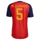 Men's Marcos Llorente Red Authentic ＃5 Spain National Team FIFA X World Cup 2026 Home On Field Soccer Jersey