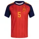 Men's Marcos Llorente Red Replica ＃5 Spain National Team FIFA X World Cup 2026 Home Soccer Jersey