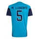 Men's Marcos Llorente Replica ＃5 Spain National Team Turquoise FIFA X World Cup 2026 Tiro Home Training Soccer Jersey