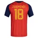 Men's Martín Zubimendi Red Replica ＃18 Spain National Team FIFA X World Cup 2026 Home Soccer Jersey