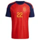 Men's Pau Cubarsí Red Authentic ＃22 Spain National Team FIFA X World Cup 2026 Home On Field Soccer Jersey
