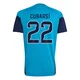 Men's Pau Cubarsí Replica ＃22 Spain National Team Turquoise FIFA X World Cup 2026 Tiro Home Training Soccer Jersey