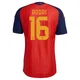 Men's Rodri Red Authentic ＃16 Spain National Team FIFA X World Cup 2026 Home On Field Soccer Jersey