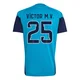 Men's Víctor Muñoz Replica ＃25 Spain National Team Turquoise FIFA X World Cup 2026 Tiro Home Training Soccer Jersey