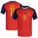 Men's Yéremy Pino Red Replica ＃11 Spain National Team FIFA X World Cup 2026 Home Soccer Jersey