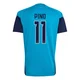Men's Yéremy Pino Replica ＃11 Spain National Team Turquoise FIFA X World Cup 2026 Tiro Home Training Soccer Jersey