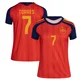 Women's Ferran Torres Red Replica ＃7 Spain National Team FIFA X World Cup 2026 Home Soccer Jersey