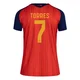 Women's Ferran Torres Red Replica ＃7 Spain National Team FIFA X World Cup 2026 Home Soccer Jersey