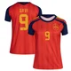 Women's Gavi Red Replica ＃9 Spain National Team FIFA X World Cup 2026 Home Soccer Jersey