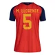 Women's Marcos Llorente Red Replica ＃5 Spain National Team FIFA X World Cup 2026 Home Soccer Jersey