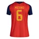 Women's Mikel Merino Red Replica ＃6 Spain National Team FIFA X World Cup 2026 Home Soccer Jersey