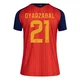 Women's Mikel Oyarzabal Red Replica ＃21 Spain National Team FIFA X World Cup 2026 Home Soccer Jersey