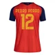 Women's Pedro Porro Red Replica ＃12 Spain National Team FIFA X World Cup 2026 Home Soccer Jersey
