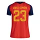 Women's Unai Simón Red Replica ＃23 Spain National Team FIFA X World Cup 2026 Home Soccer Jersey