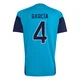 Youth Eric García Replica ＃4 Spain National Team Turquoise FIFA X World Cup 2026 Tiro Home Training Soccer Jersey