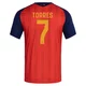 Youth Ferran Torres Red Replica ＃7 Spain National Team FIFA X World Cup 2026 Home Soccer Jersey