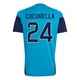 Youth Marc Cucurella Replica ＃24 Spain National Team Turquoise FIFA X World Cup 2026 Tiro Home Training Soccer Jersey