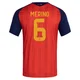 Youth Mikel Merino Red Replica ＃6 Spain National Team FIFA X World Cup 2026 Home Soccer Jersey