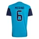 Youth Mikel Merino Replica ＃6 Spain National Team Turquoise FIFA X World Cup 2026 Tiro Home Training Soccer Jersey