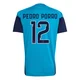 Youth Pedro Porro Replica ＃12 Spain National Team Turquoise FIFA X World Cup 2026 Tiro Home Training Soccer Jersey