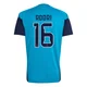 Youth Rodri Replica ＃16 Spain National Team Turquoise FIFA X World Cup 2026 Tiro Home Training Soccer Jersey