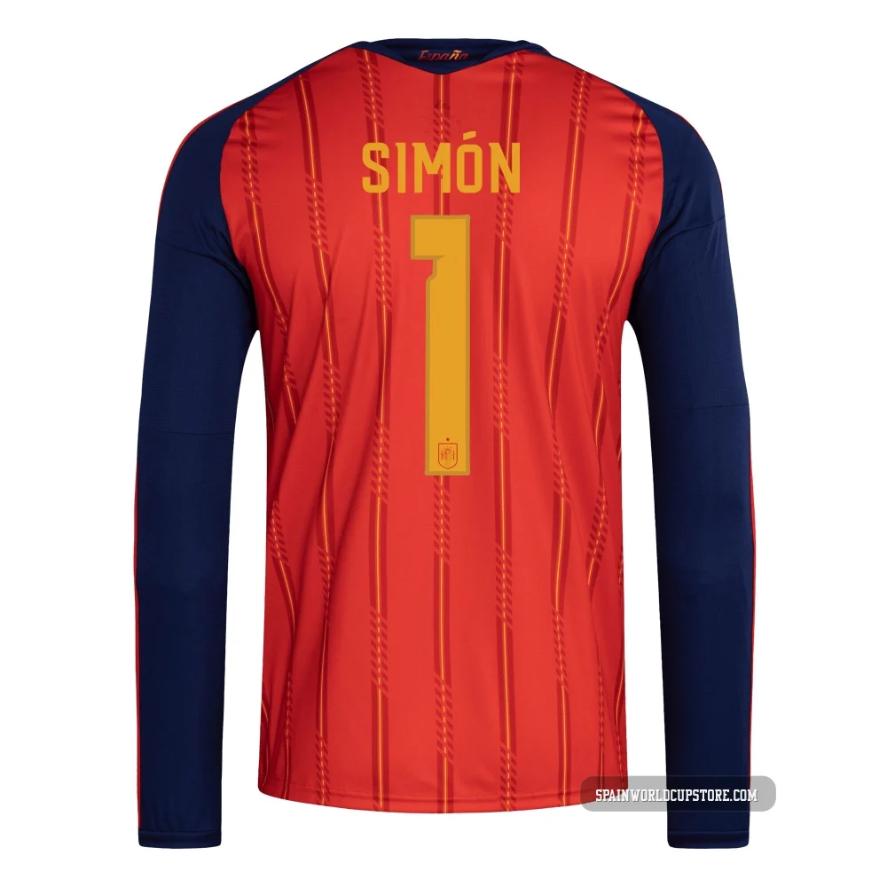 Youth Unai Simón Red Replica ＃1 Spain National Team FIFA X World