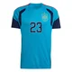 Youth Unai Simón Replica ＃23 Spain National Team Turquoise FIFA X World Cup 2026 Tiro Home Training Soccer Jersey