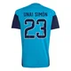 Youth Unai Simón Replica ＃23 Spain National Team Turquoise FIFA X World Cup 2026 Tiro Home Training Soccer Jersey